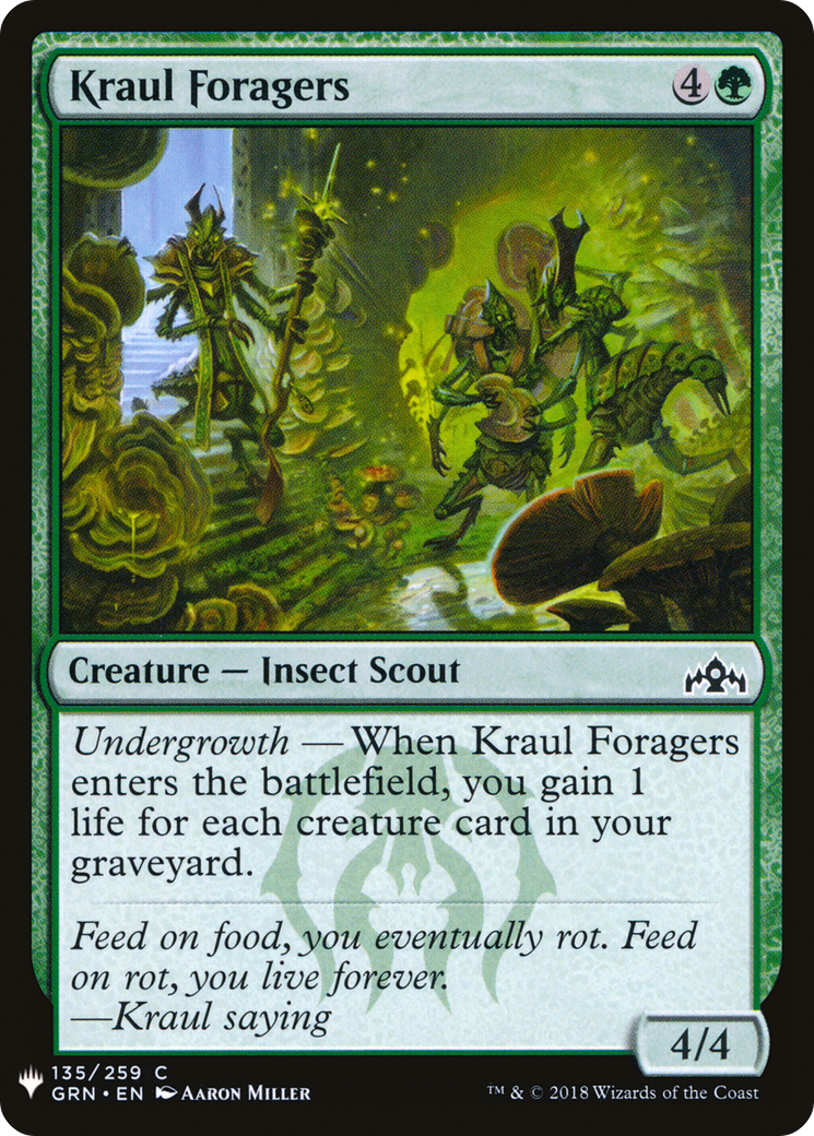 Image of Kraul Foragers (LIST-GRN-135) - The List