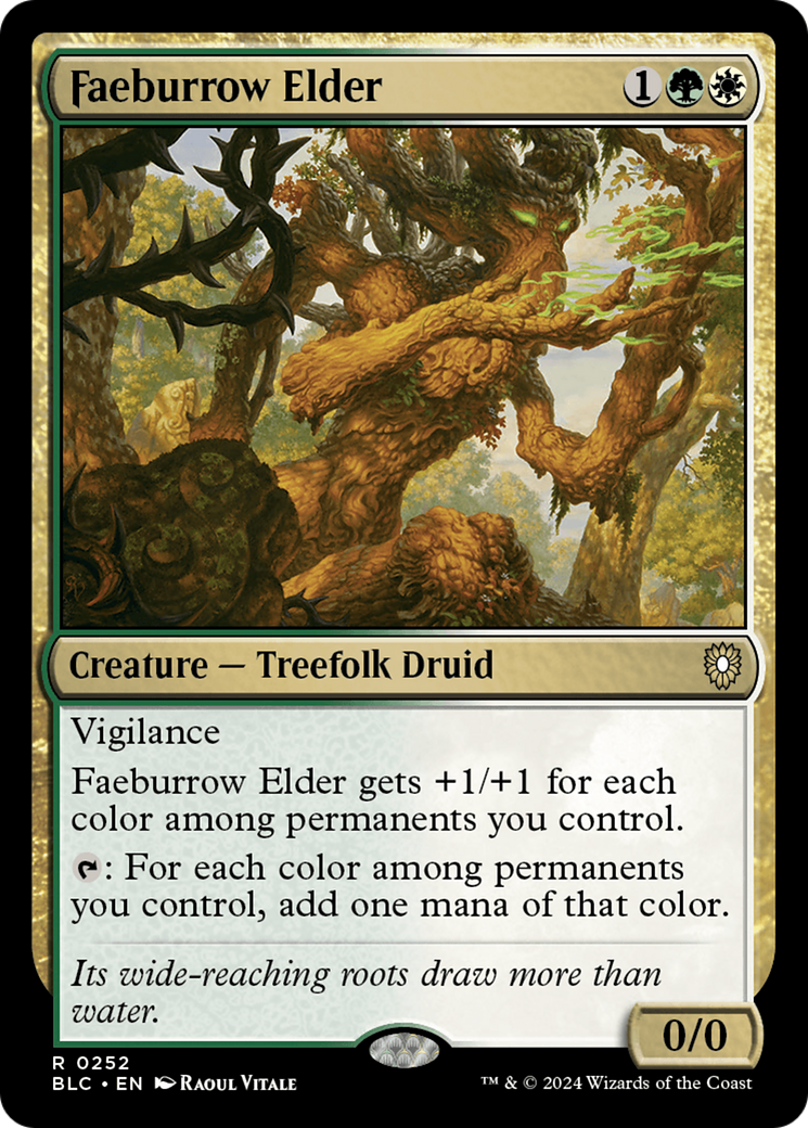 Image of Faeburrow Elder (BLC-252) - Bloomburrow Commander