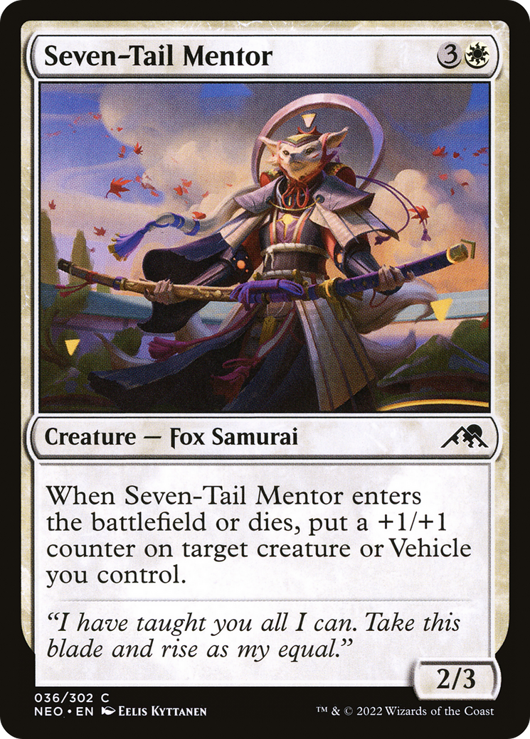 Image of Seven-Tail Mentor (NEO-036) - Kamigawa: Neon Dynasty
