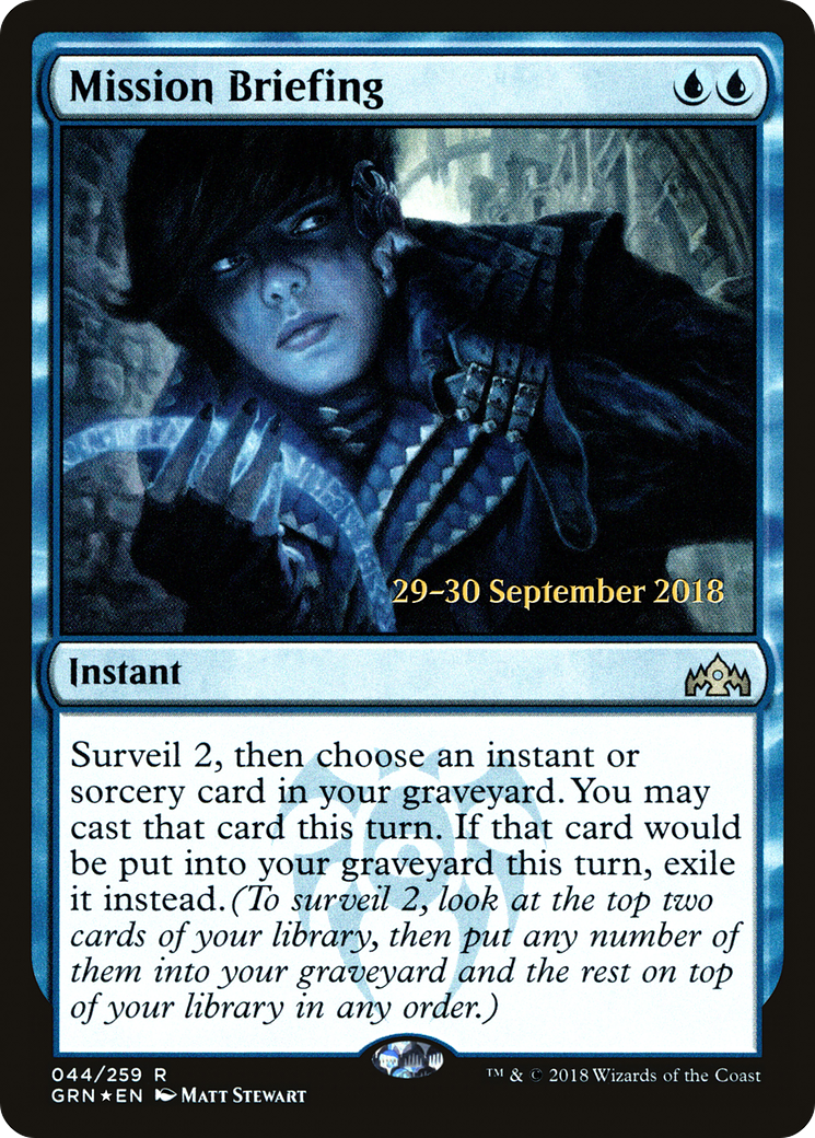 Image of Mission Briefing (PRE-44S) - Guilds of Ravnica Promos Foil