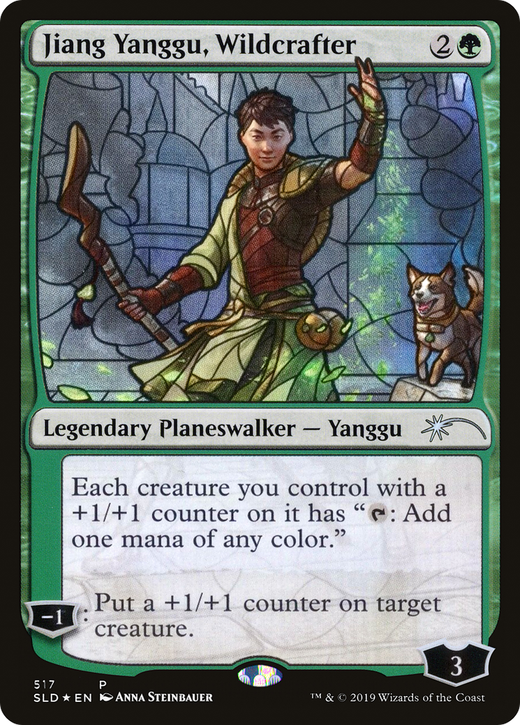 Image of Jiang Yanggu, Wildcrafter (Stained Glass) (SLD-517) - Secret Lair Drop Foil