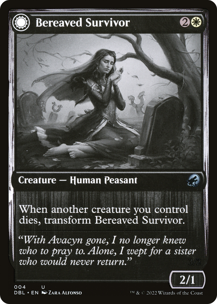 Image of Bereaved Survivor (DBL-004) - Innistrad: Double Feature: (Double Faced Transform) Foil