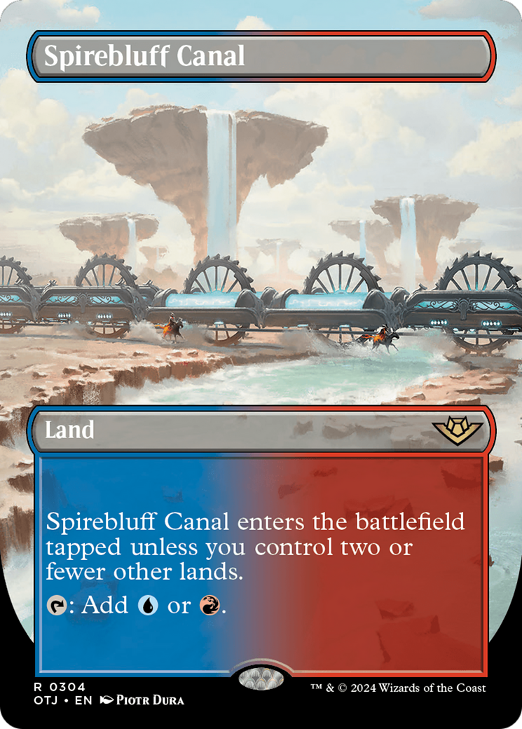 Image of Spirebluff Canal (Borderless) (OTJ-304) - Outlaws of Thunder Junction (Borderless)