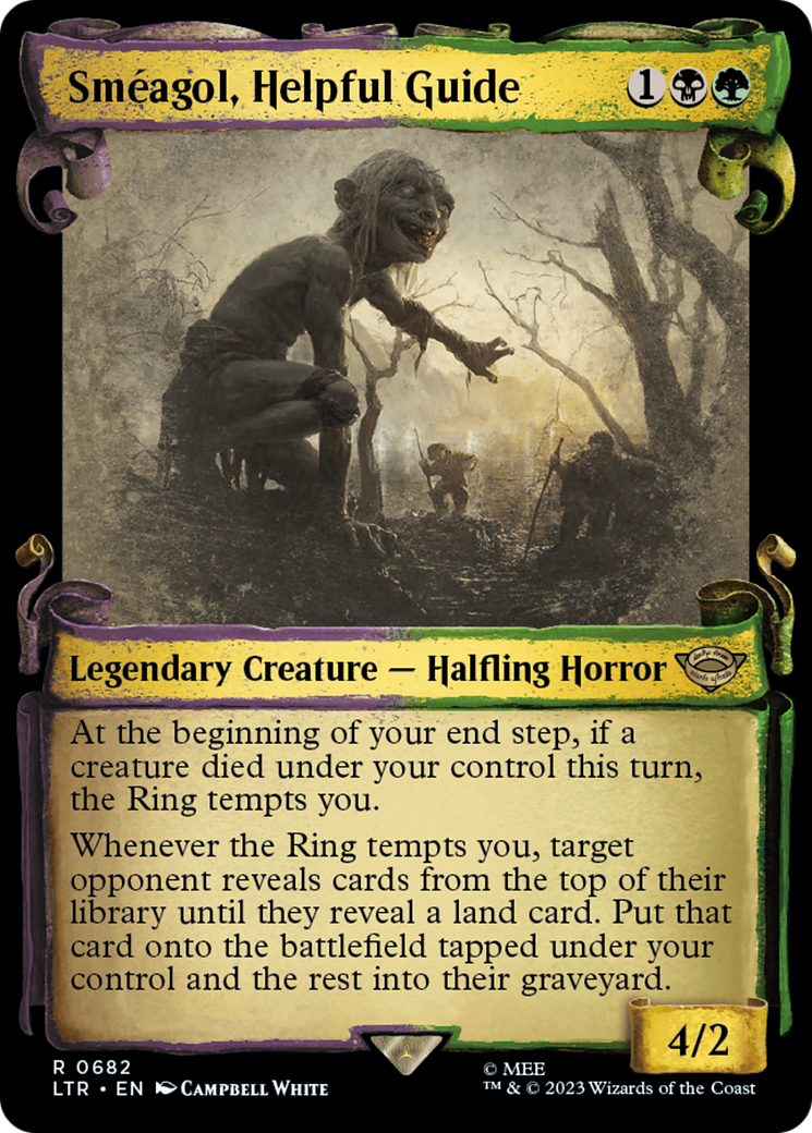 Image of Smeagol, Helpful Guide (Showcase Scrolls) (LTR-682) - The Lord of the Rings: Tales of Middle-earth: (Showcase) Foil