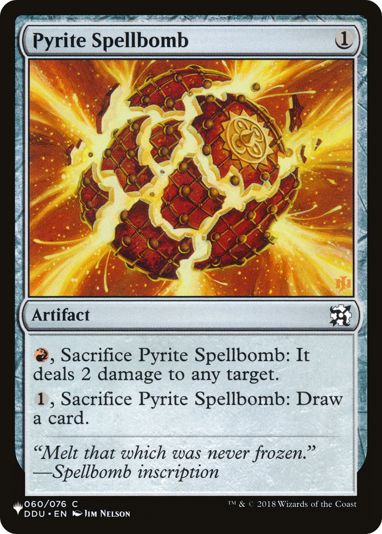 Image of Pyrite Spellbomb (LIST-DDU-60) - The List