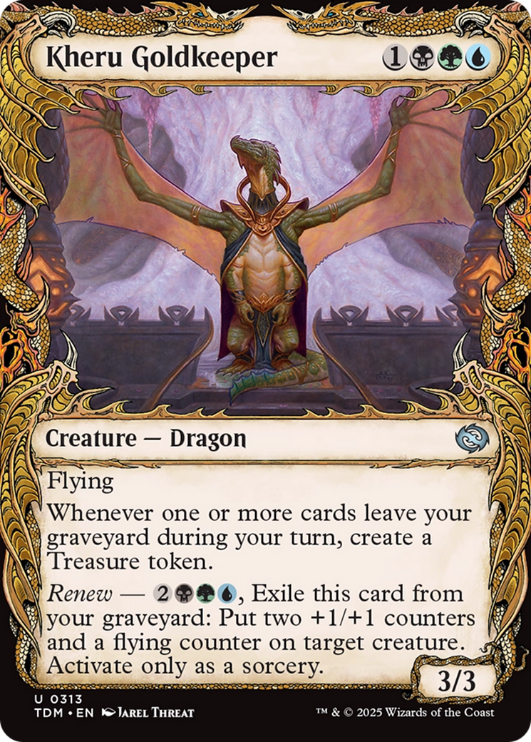 Image of Kheru Goldkeeper (Showcase) (TDM-313) - Tarkir: Dragonstorm: (Showcase)