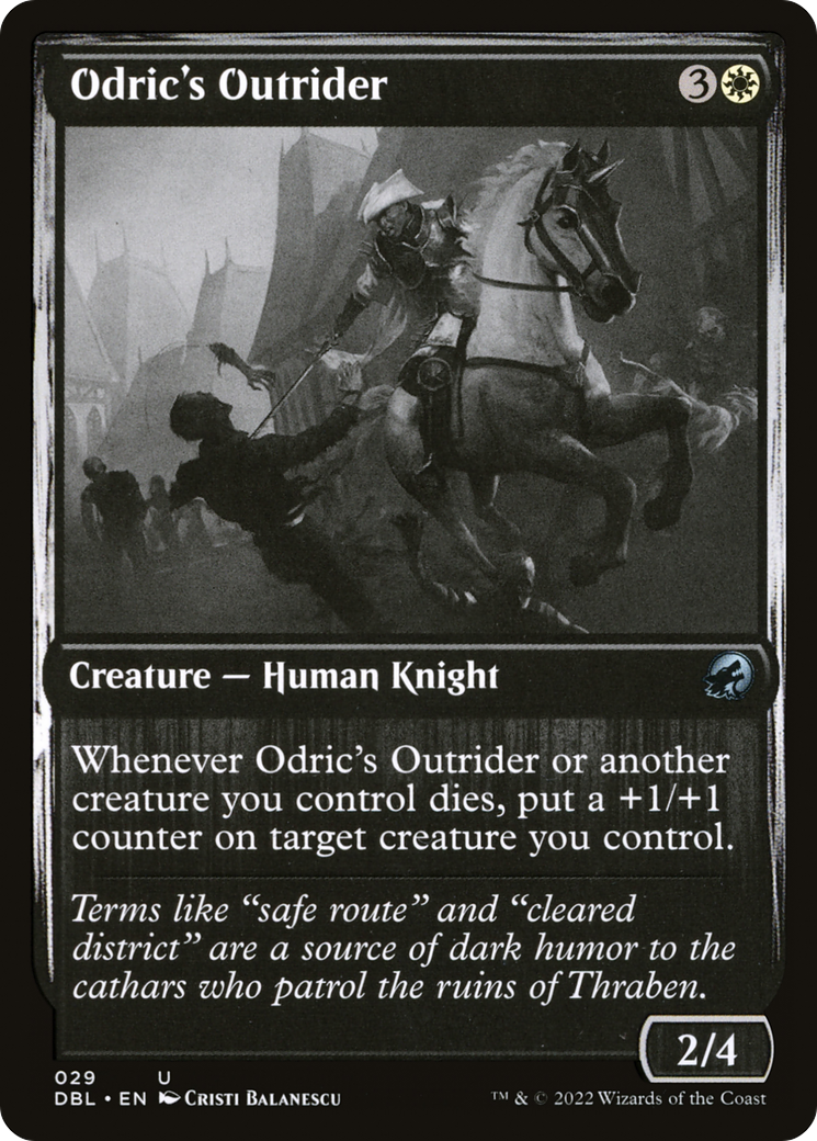 Image of Odric's Outrider (DBL-029) - Innistrad: Double Feature Foil