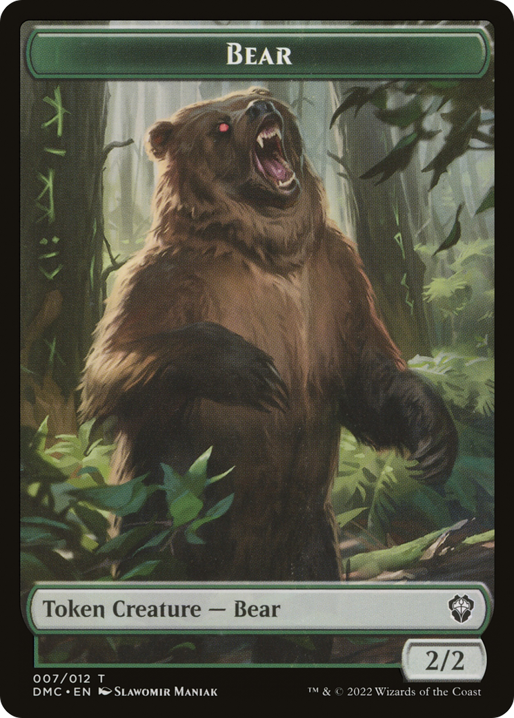 Image of Bear (TDMC-007) - Dominaria United Commander Tokens Foil