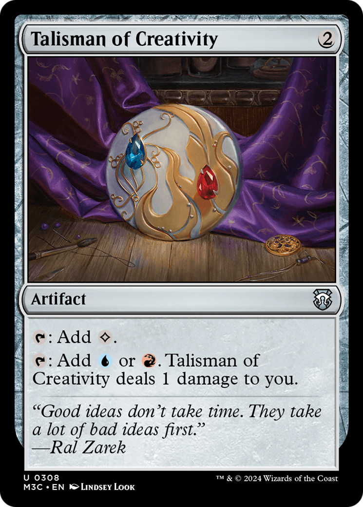 Image of Talisman of Creativity (M3C-308) - Modern Horizons 3 Commander
