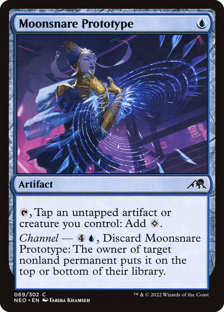 Image of Moonsnare Prototype (NEO-069) - Kamigawa: Neon Dynasty Foil