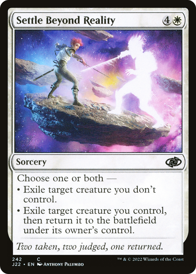 Image of Settle Beyond Reality (J22-242) - Jumpstart 2022