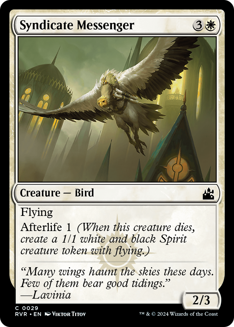 Image of Syndicate Messenger (RVR-029) - Ravnica Remastered