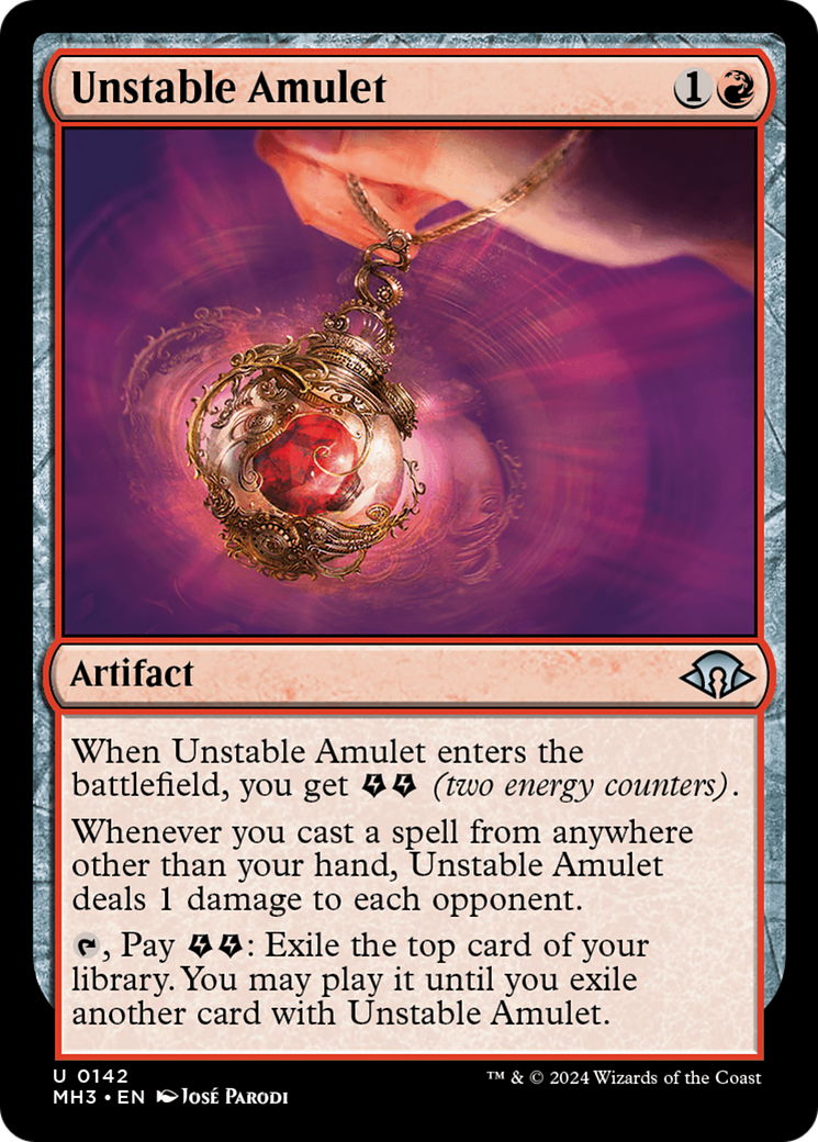 Image of Unstable Amulet (MH3-142) - Modern Horizons 3 Foil