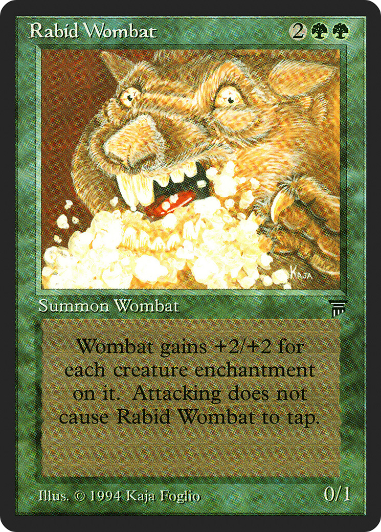 Image of Rabid Wombat (LEG-) - Legends