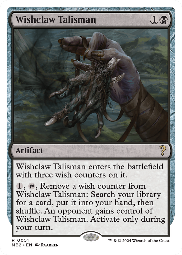 Image of Wishclaw Talisman (White Border) (MB2-051) - Mystery Booster 2