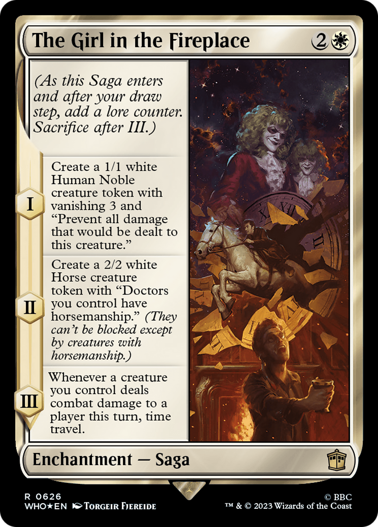 Image of The Girl in the Fireplace (Surge Foil) (WHO-626) - Doctor Who Foil