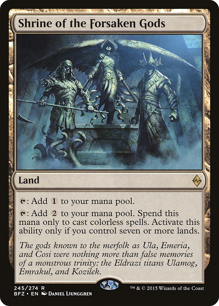 Image of Shrine of the Forsaken Gods (BFZ-245) - Battle for Zendikar