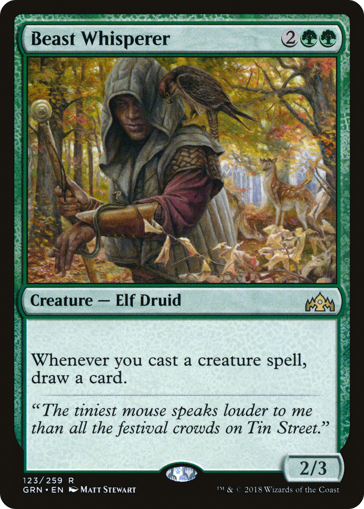 Image of Beast Whisperer (GRN-123) - Guilds of Ravnica Foil