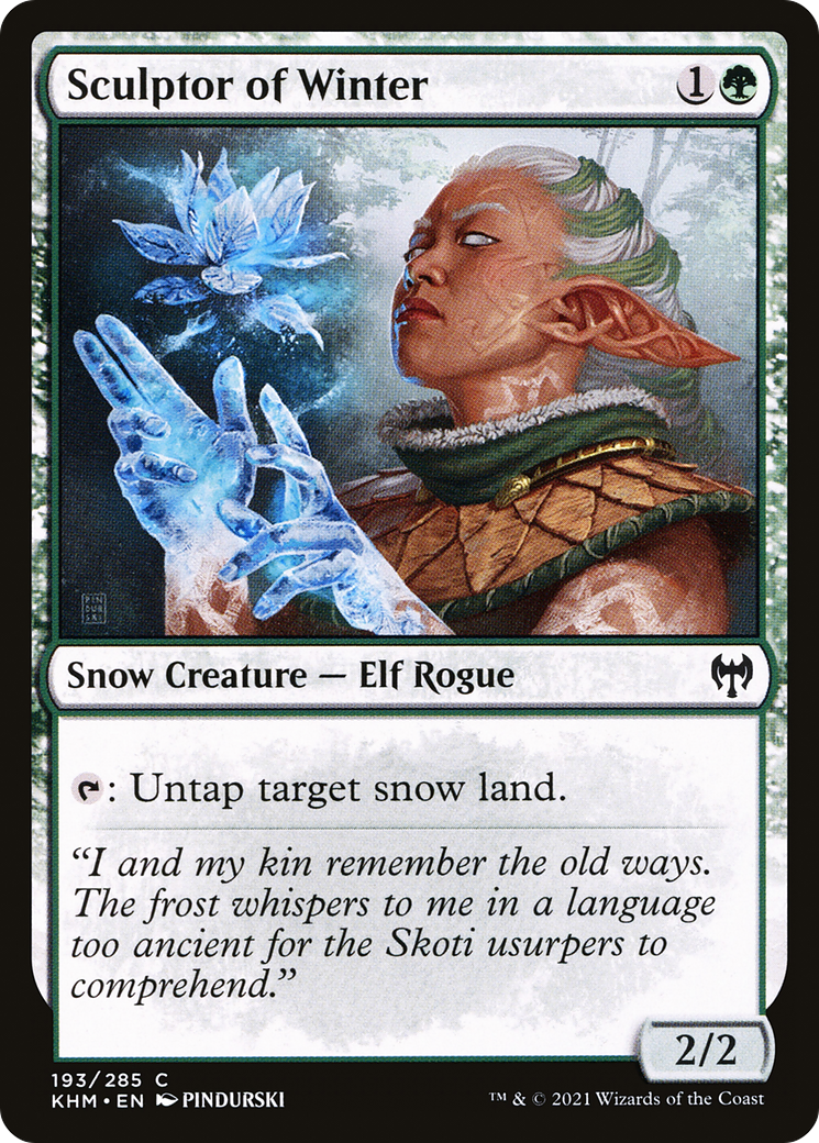 Image of Sculptor of Winter (KHM-193) - Kaldheim: (snow) Foil