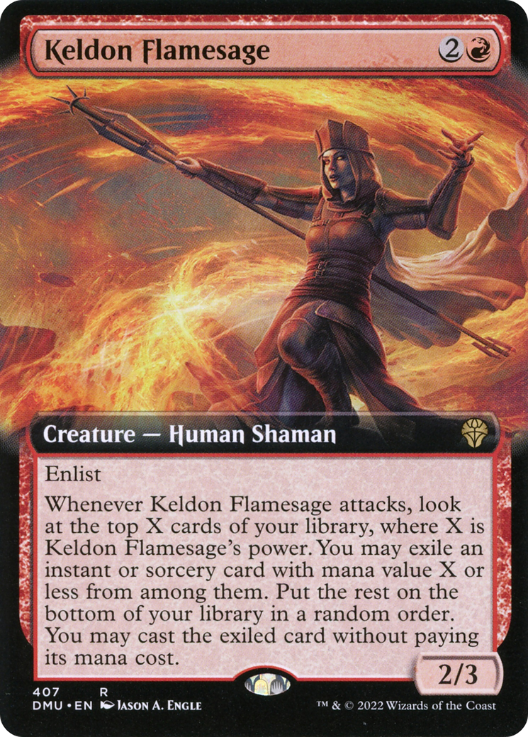 Image of Keldon Flamesage (Extended Art) (DMU-407) - Dominaria United: (Extended Art)