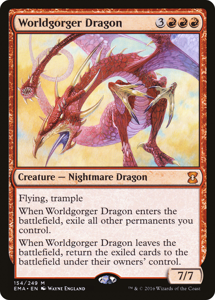 Image of Worldgorger Dragon (EMA-154) - Eternal Masters Foil