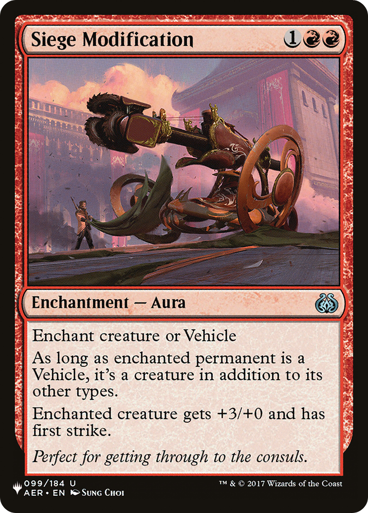 Image of Siege Modification (LIST-099/184) - The List