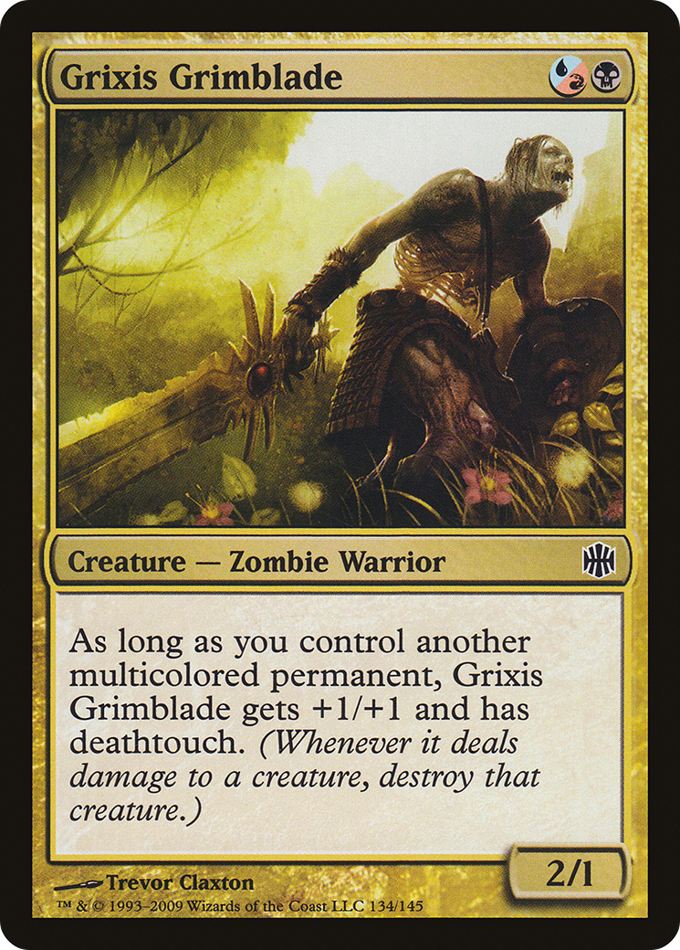 Image of Grixis Grimblade (ARB-134) - Alara Reborn Foil