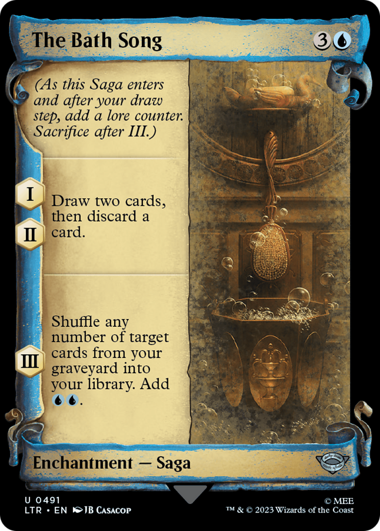 Image of The Bath Song (Showcase Scrolls) (LTR-491) - The Lord of the Rings: Tales of Middle-earth: (Showcase)