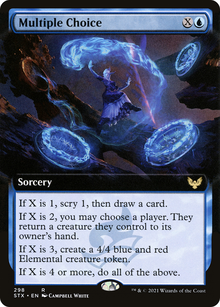 Image of Multiple Choice (Extended Art) (STX-298) - Strixhaven: School of Mages: (Extended Art)