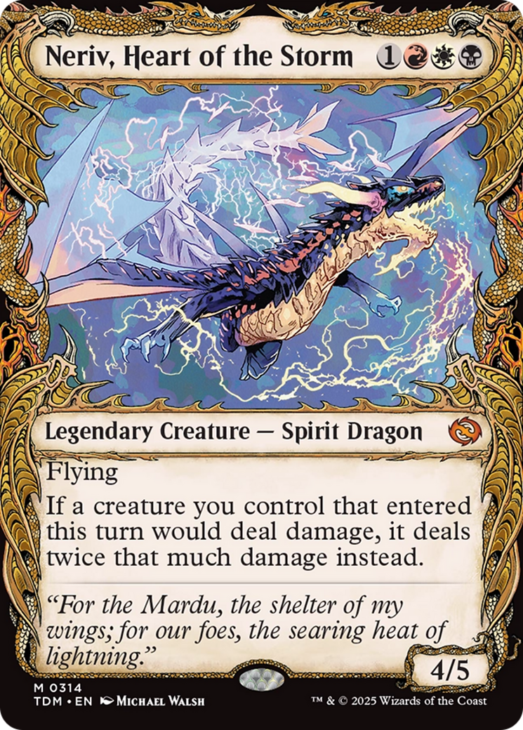 Image of Neriv, Heart of the Storm (Showcase) (TDM-314) - Tarkir: Dragonstorm: (Showcase) Foil