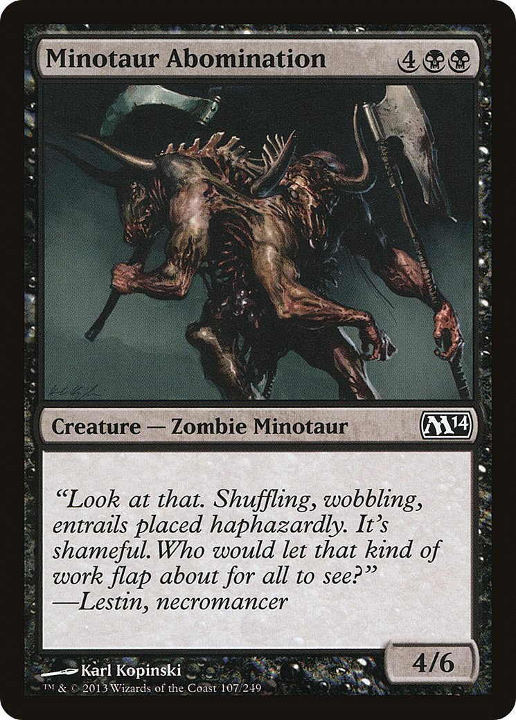 Image of Minotaur Abomination (M14-107) - Magic 2014