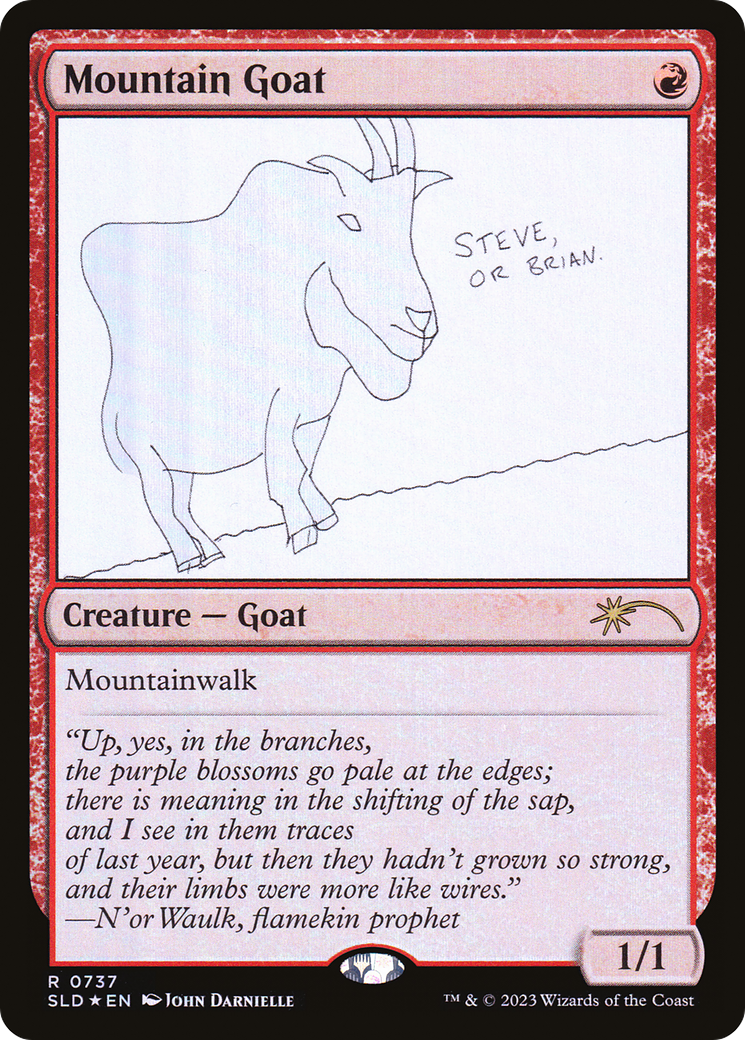 Image of Mountain Goat (SLD-737) - Secret Lair Drop Foil