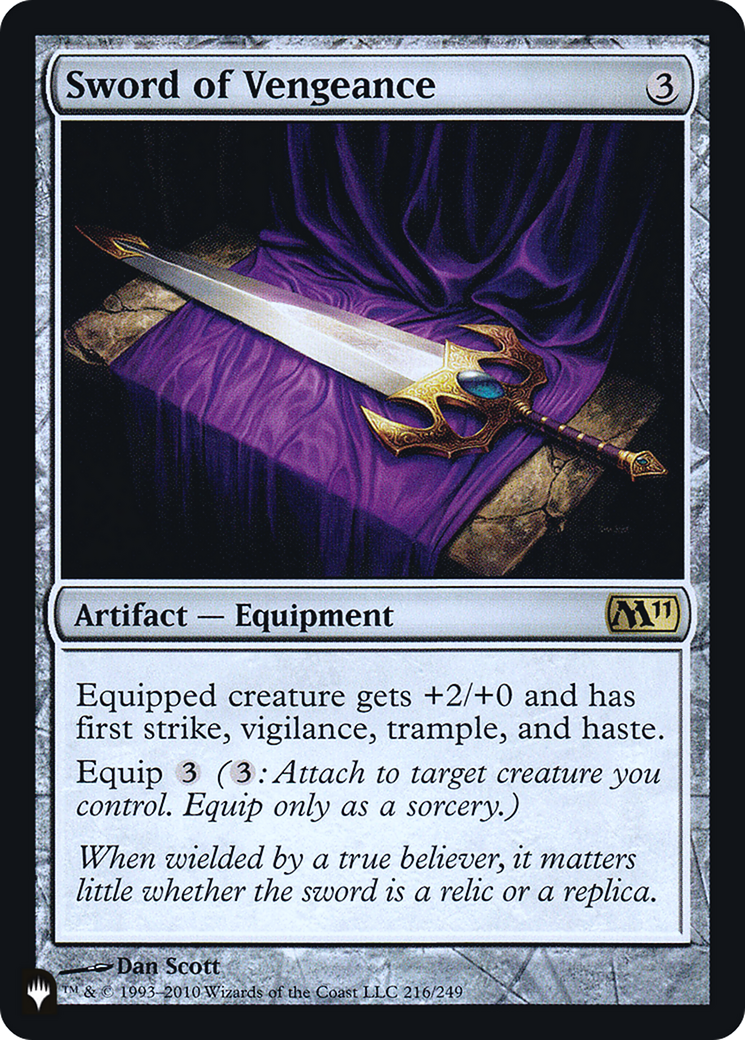 Image of Sword of Vengeance (PLST-M11-216) - The List Foil