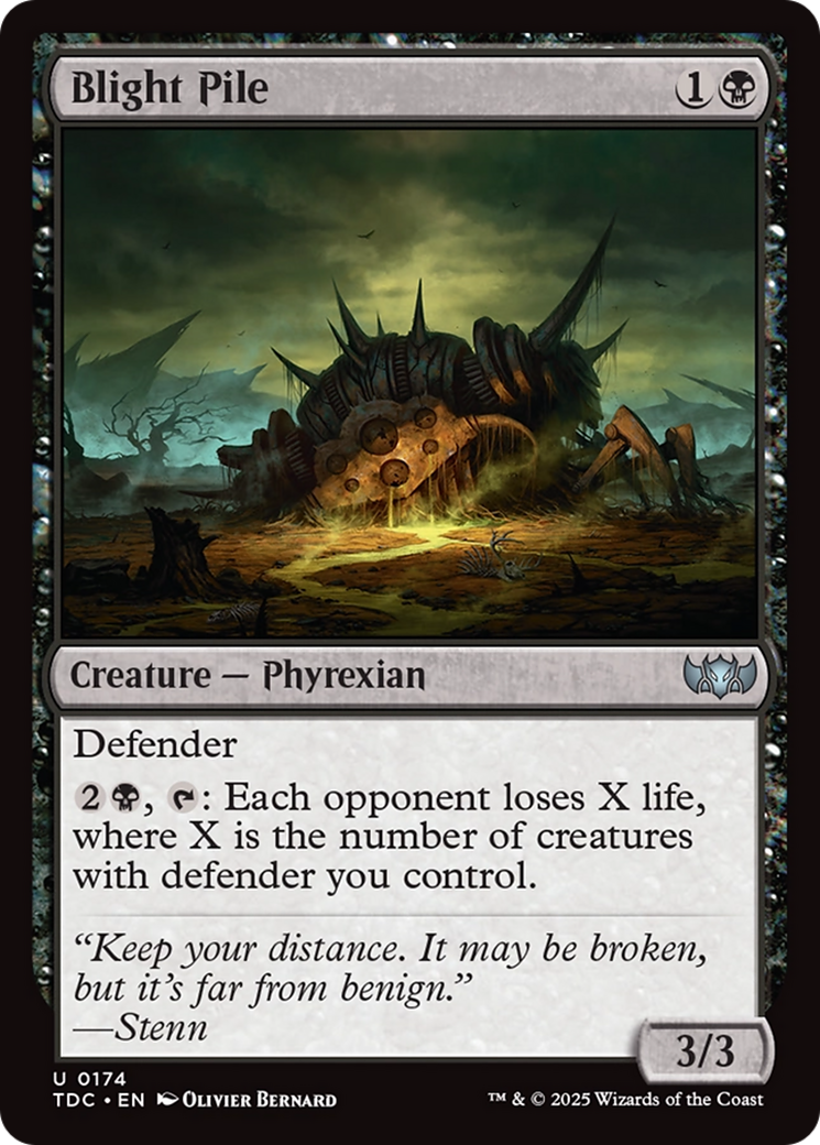 Image of Blight Pile (TDC-174) - Commander: Tarkir: Dragonstorm