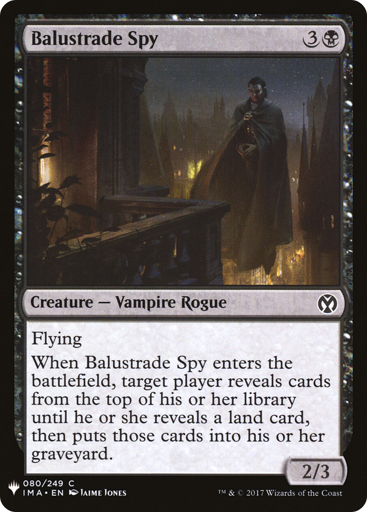 Image of Balustrade Spy (LIST-IMA-80) - The List