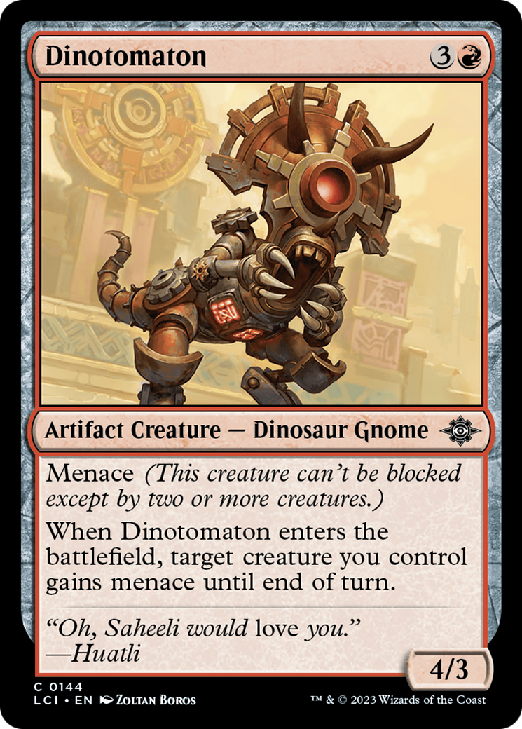 Image of Dinotomaton (LCI-144) - The Lost Caverns of Ixalan Foil
