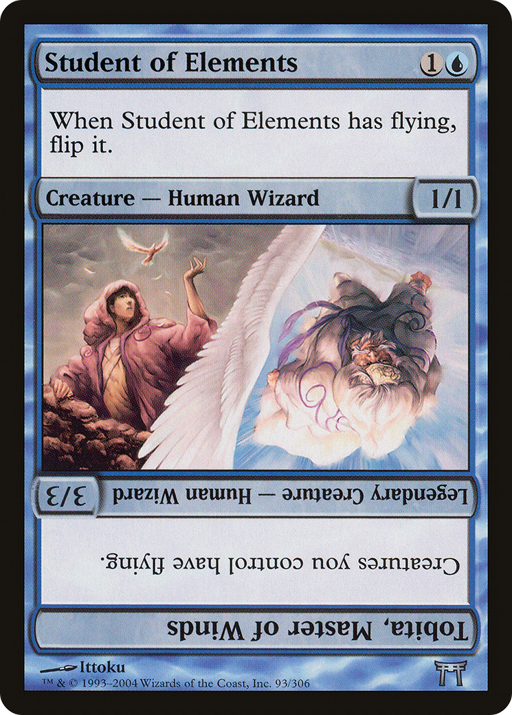 Image of Student of Elements // Tobita, Master of Winds (CHK-093) - Champions of Kamigawa Foil