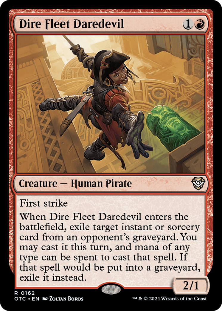 Image of Dire Fleet Daredevil (OTC-162) - Outlaws of Thunder Junction Commander