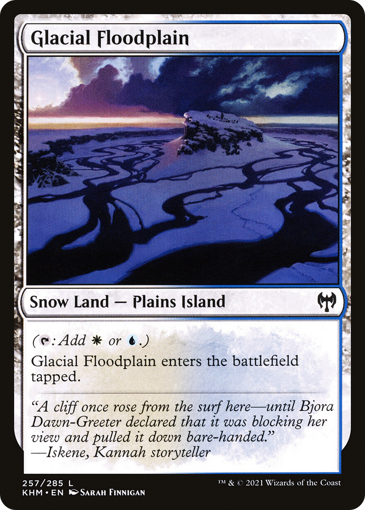 Image of Glacial Floodplain (KHM-257) - Kaldheim: (snow) Foil