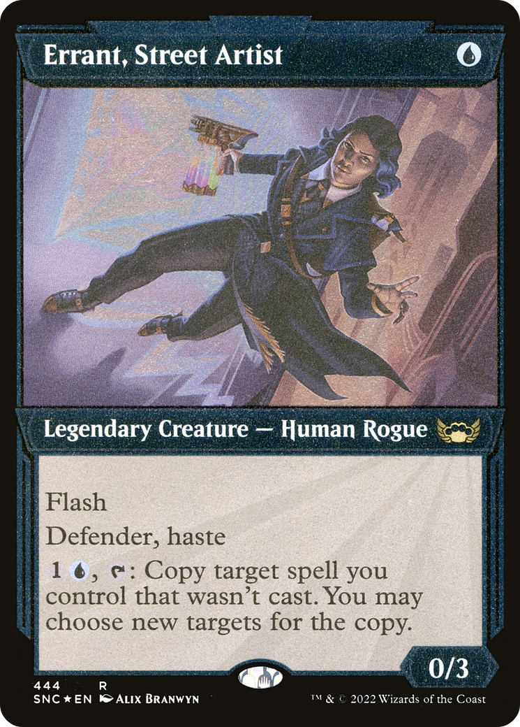 Image of Errant, Street Artist (Showcase) (Foil Etched) (SNC-444) - Streets of New Capenna: (Showcase) Foil