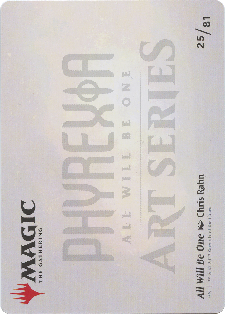Image of All Will Be One // All Will Be One (AONE-025) - Phyrexia: All Will Be One Art Series (Borderless) Foil