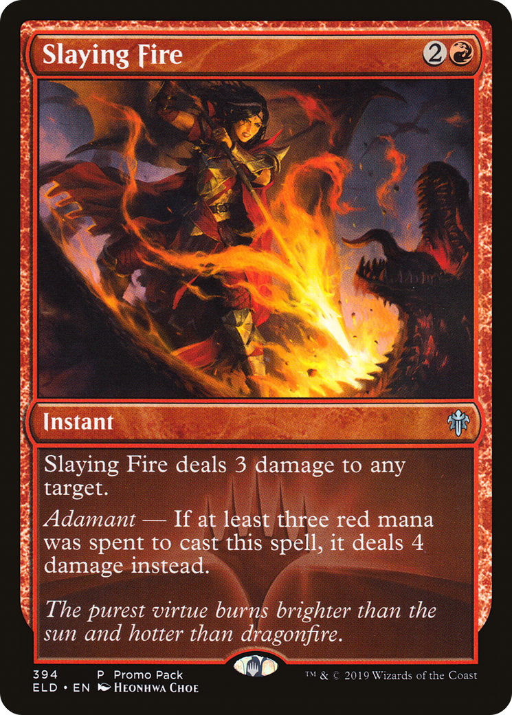 Image of Slaying Fire (PPELD-394) - Throne of Eldraine Foil