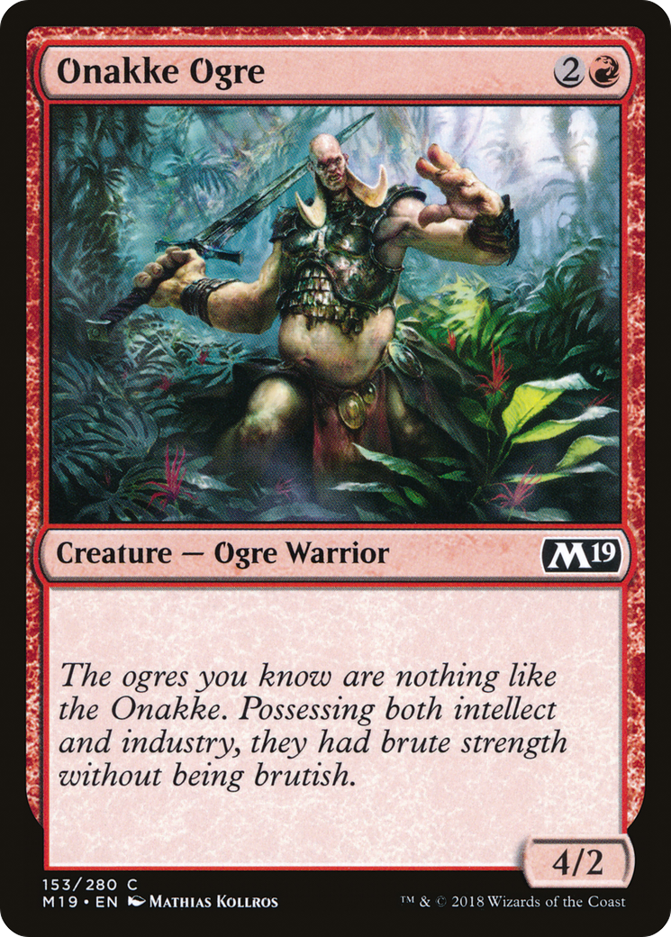 Image of Onakke Ogre (M19-153) - Core Set 2019 Foil