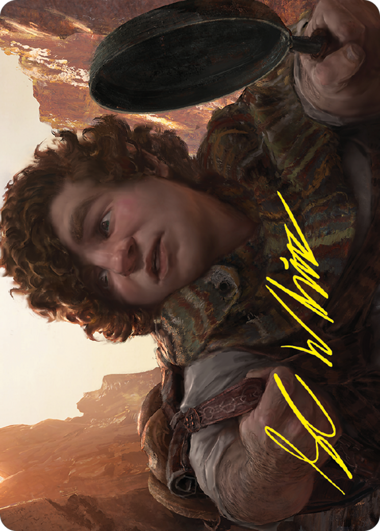 Image of Sam, Loyal Attendant // Sam, Loyal Attendant (ALTR-058) - Tales of Middle-earth Art Series (Borderless) Foil