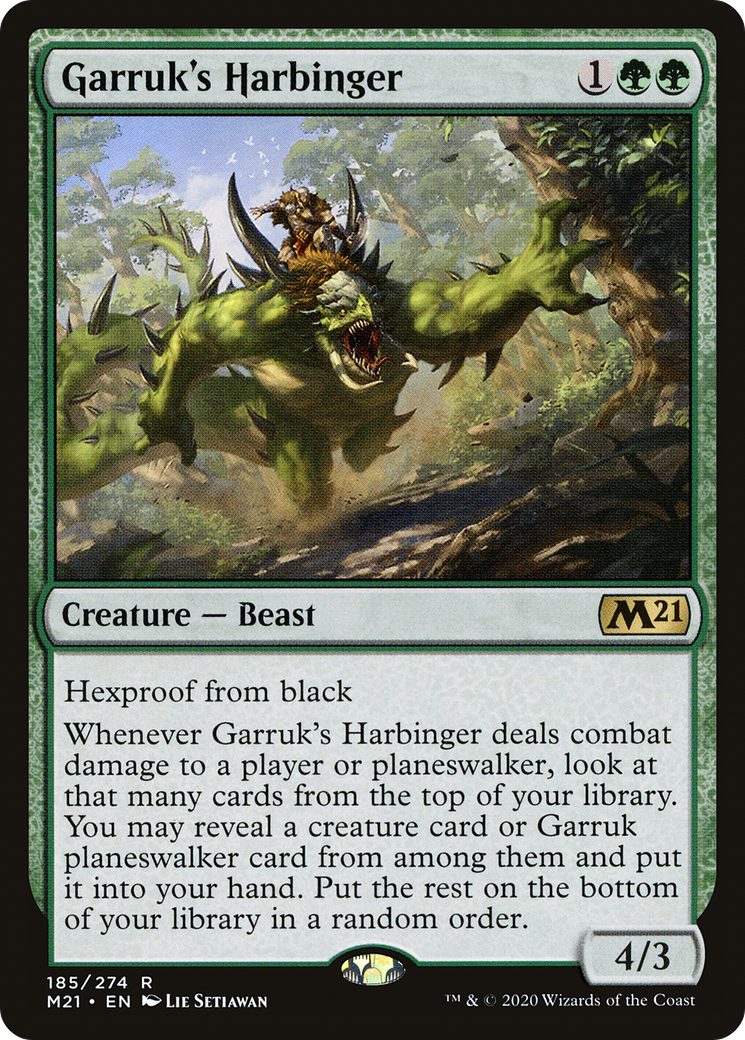 Image of Garruk's Harbinger (M21-185) - Core Set 2021