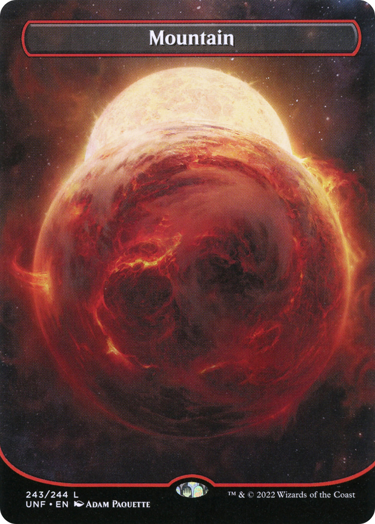 Image of Mountain (243) (Borderless) (UNF-243) - Unfinity (Borderless) Foil