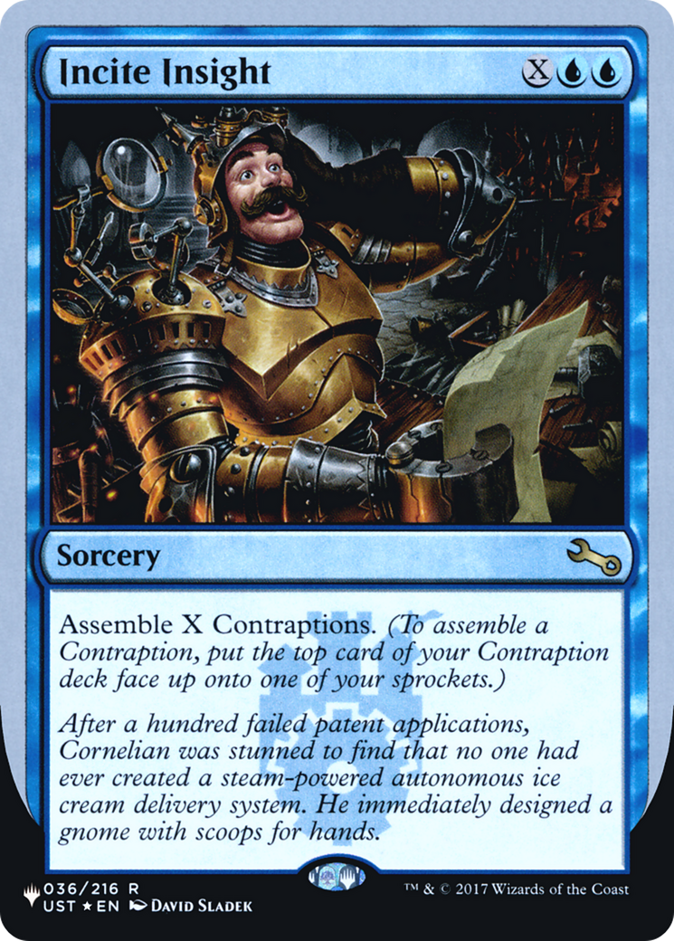 Image of Incite Insight (LIST-036/216) - The List (Unfinity Foil Edition) Foil