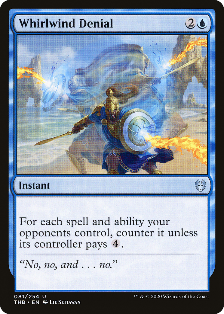 Image of Whirlwind Denial (THB-081) - Theros Beyond Death Foil