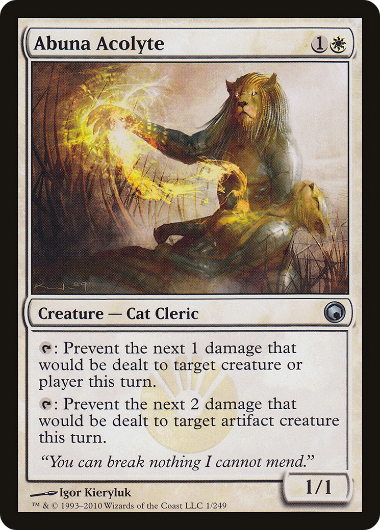 Image of Abuna Acolyte (SOM-001) - Scars of Mirrodin Foil