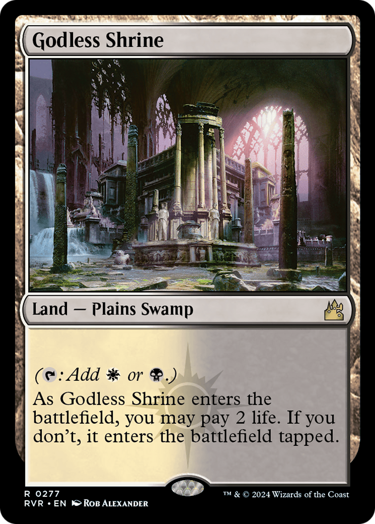 Image of Godless Shrine (RVR-277) - Ravnica Remastered Foil